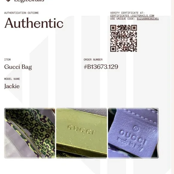 Gucci GG Embossed Guccissima Leather Treasure Bag Lavender Lock/Key Chain COA - Picture 2 of 15